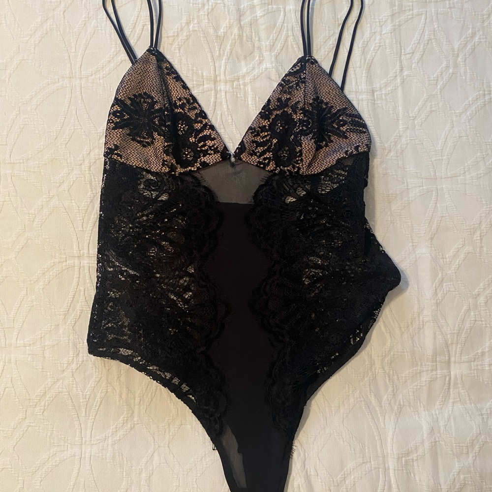 Chrissy Teigan x Revolve mesh bodysuit